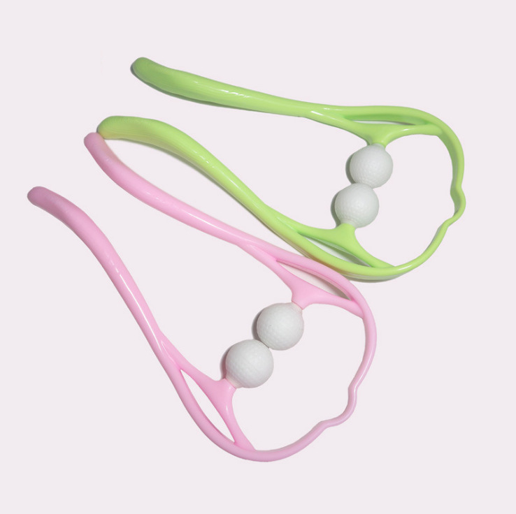 Manual cervical vertebra massager multifunctional office cervical vertebra massager home clip neck meridian massage ball wholesale