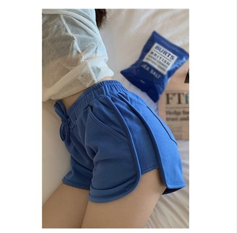 Foreign Trade 2020 New Style Home Casual High Waist Shorts Hip Sports Hot Pants Straight Tube Loose Pants Women's Summer Outer Wear