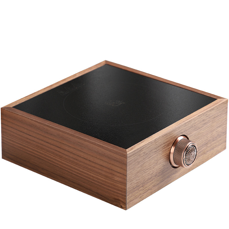 Commercial electric pottery tea stove walnut tea stove does not pick pot solid wood electric pottery stove mini intelligent tea maker generation