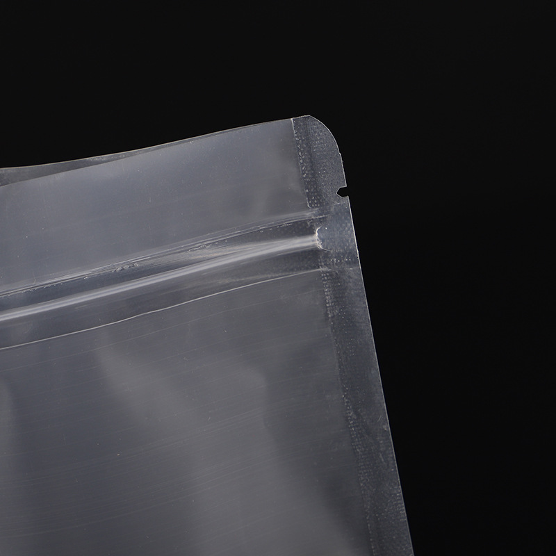 pe frosted transparent self-supporting self-sealing vacuum bag snack sealed plastic bag self-sealing bag food packaging bag customization