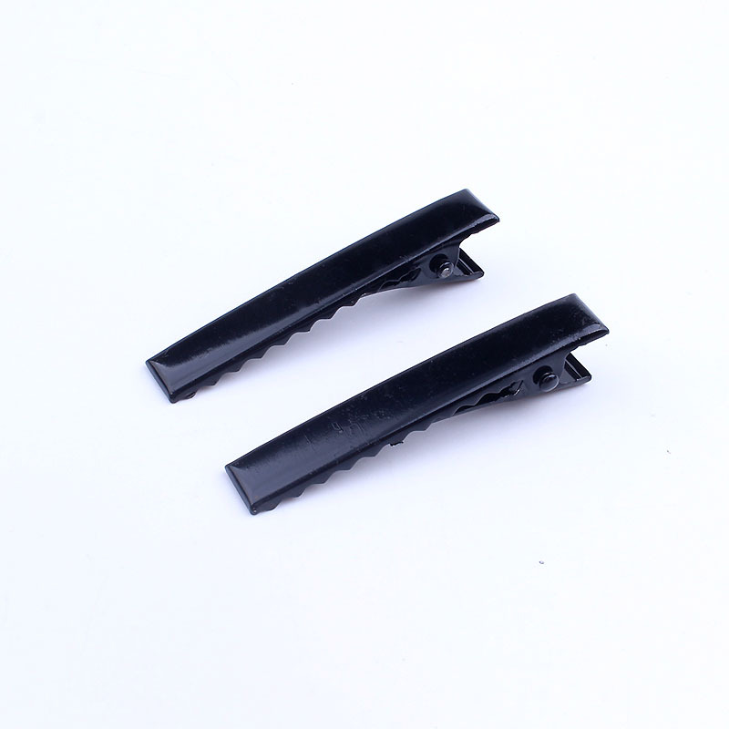 Handmade diy hairpin black paint square clip duckbill clip jewelry headdress hair accessories bow accessories