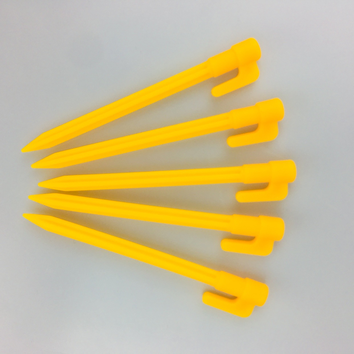 Cross-border Amazon outdoor camping tent canopy ground nail beach mat windproof fixed yellow plastic ground nail