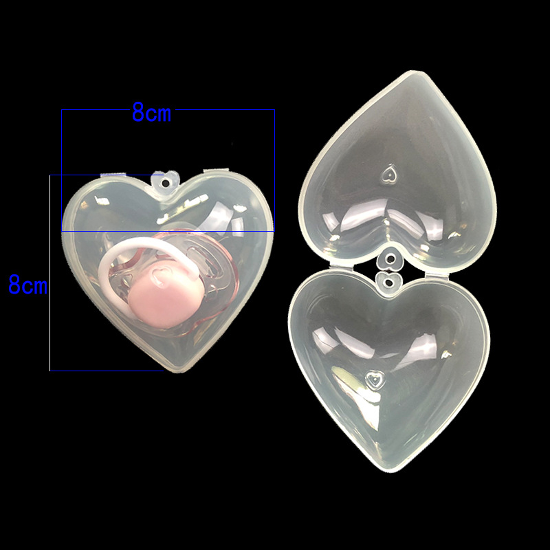 Pacifier box PP storage box portable dustproof bite music storage box single transparent plastic box manufacturer