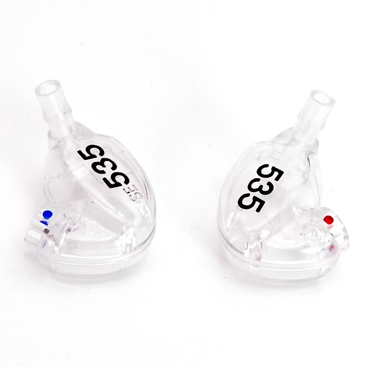 Transparent earphone shell suitable for replacement and repair Shure se535 earphone shell DIY SE846 moving iron earphone shell