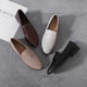 Black Small Leather Shoes Women's British Style 2022 Autumn New Internet Celebrity All-match Flat Shoes Large Size Women's Shoes 41-43