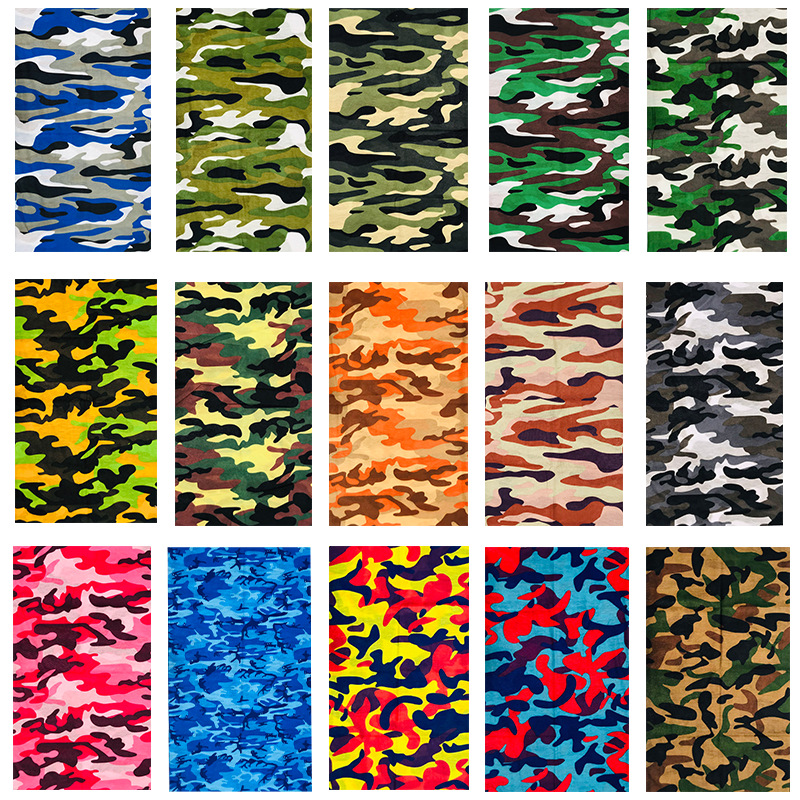 Cross-border Cashew Flower Camouflage Skull Solid Color Starry Sky Seamless Outdoor Sports Riding Mask Neck Set Magic Hood