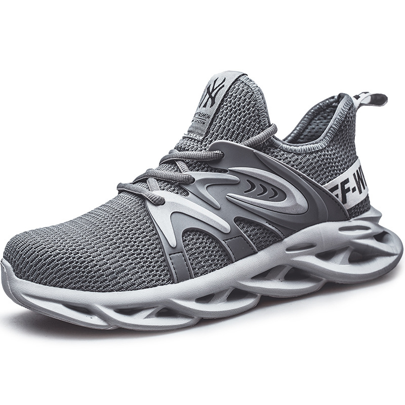 Cross-border Wholesale Summer Men's Safety Shoes Steel Toe Anti-smash Anti-puncture Breathable Soft Sole Lightweight Wear-resistant Safety Shoes