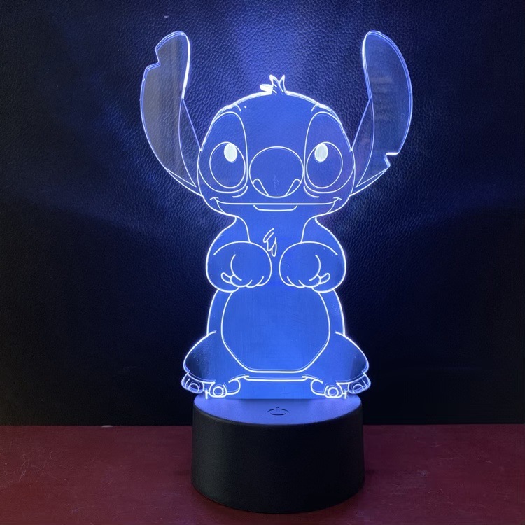 クロスボーダー史迪仔3d小夜灯創意led七色タッチリモコンアニメの露店プレゼント装飾電気スタンド|undefined