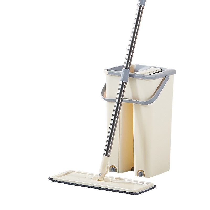 Hand wash-free lazy flat mop wet and dry Mop Mop Mop scraping with bucket suit