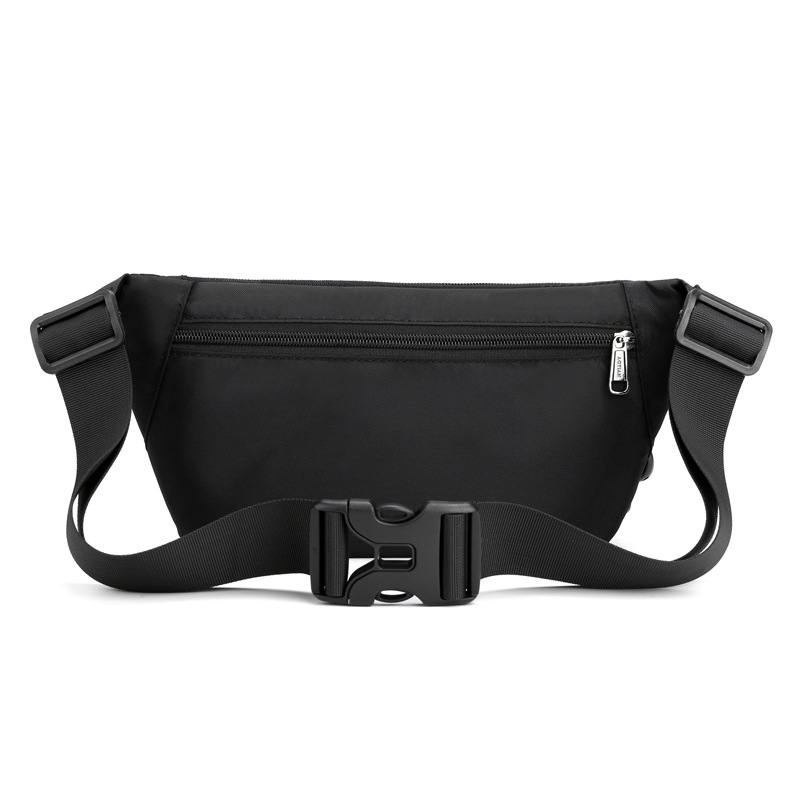 Men's simple multi-layer lightweight waterproof waist bag large capacity cash register wallet Oxford cloth bag mobile phone bag chest bag