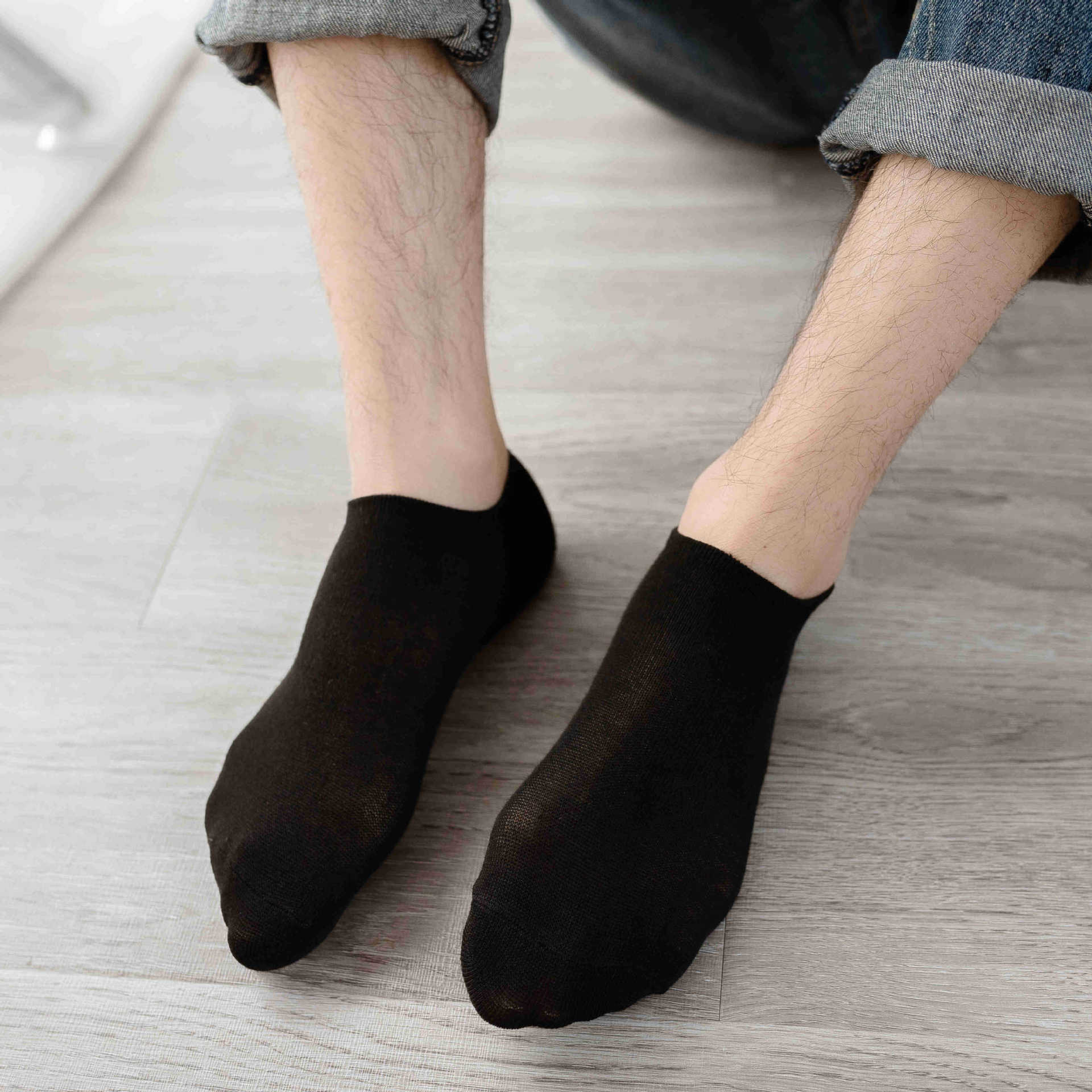 Round mouth invisible socks men's invisible socks wholesale a generation of hair