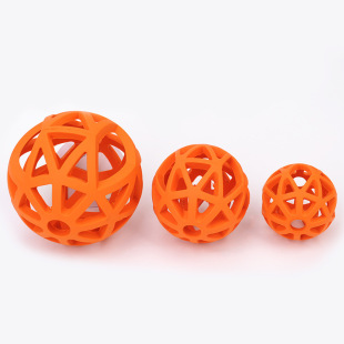 Pet hollow milk rubber ball spot wholesale teeth cleaning molars toy teddy golden retriever dog play ball
