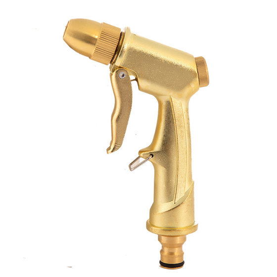 Factory supply car wash water gun tuhao gold water gun pure copper bullet water gun nipple spray gun hot selling metal water gun