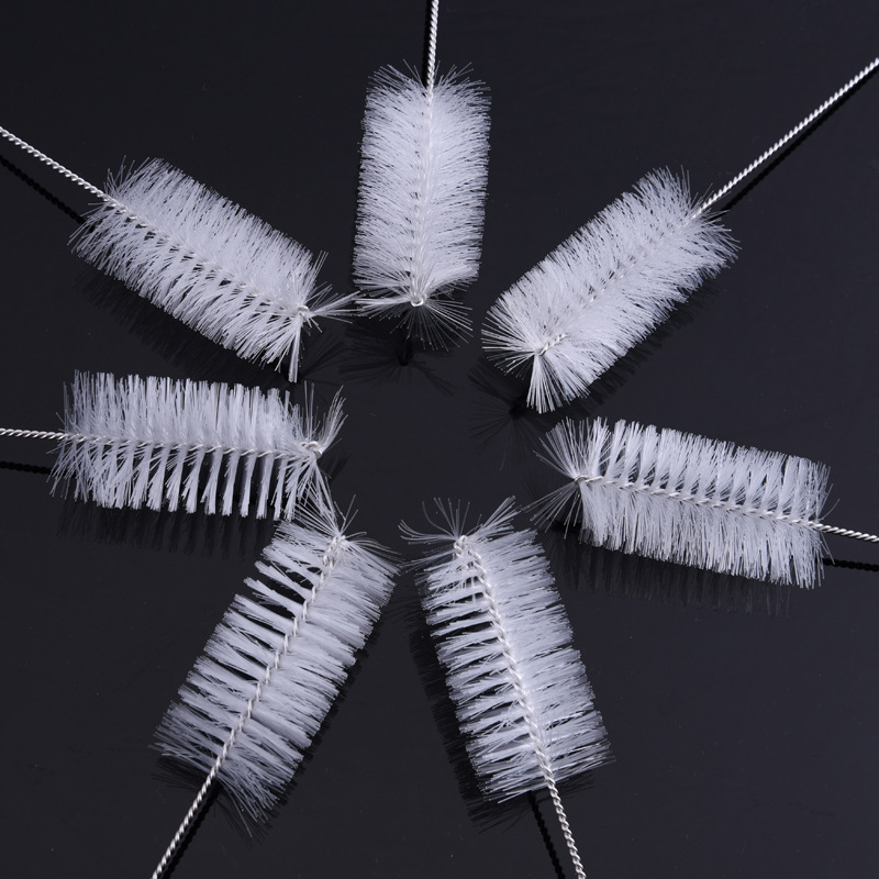 Cross-border hot 304 stainless steel nylon cleaning brush Cup brush spout brush small brush test tube brush wholesale