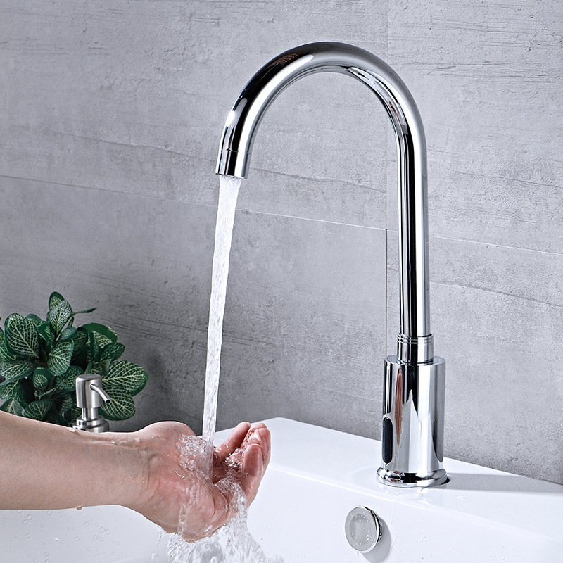 New store promotion induction all copper faucet intelligent non-contact cold and hot single cold automatic infrared wash basin