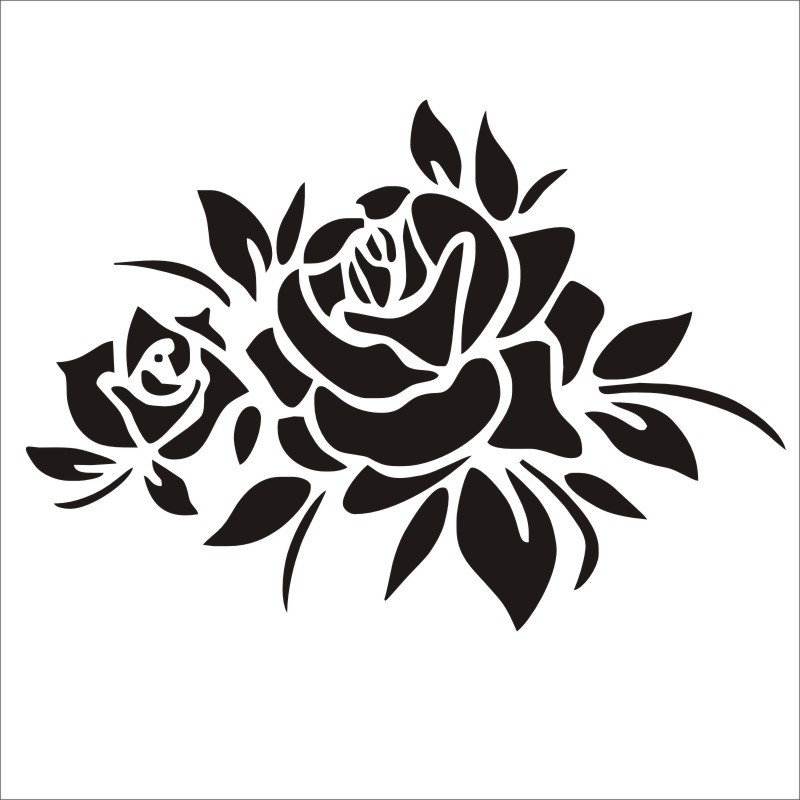 Car Rose Reflective Sticker Rose Car Sticker Car Scratch Sticker Rose Car Sticker Personalized Sticker