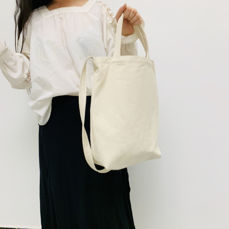 Artistic simple canvas bag women's crossbody shoulder bag ins student schoolbag crossbody large shopping bag hand-painted bag