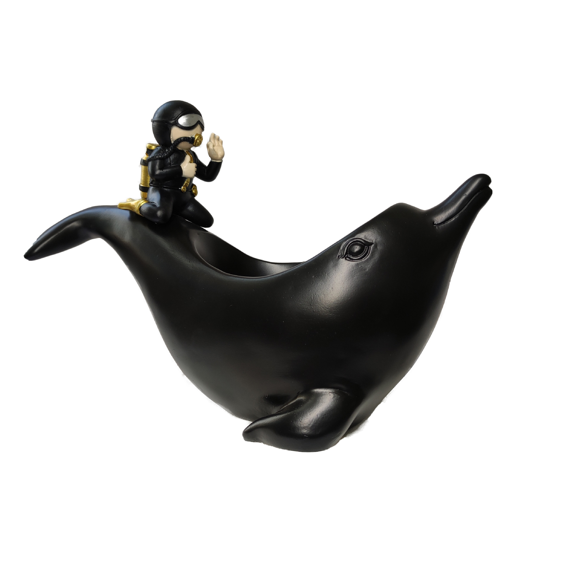 Creative Diver Fruit Plate Ornaments Key Storage Box Candy snack Plate Nordic Entrance Living Room Desktop Decorations