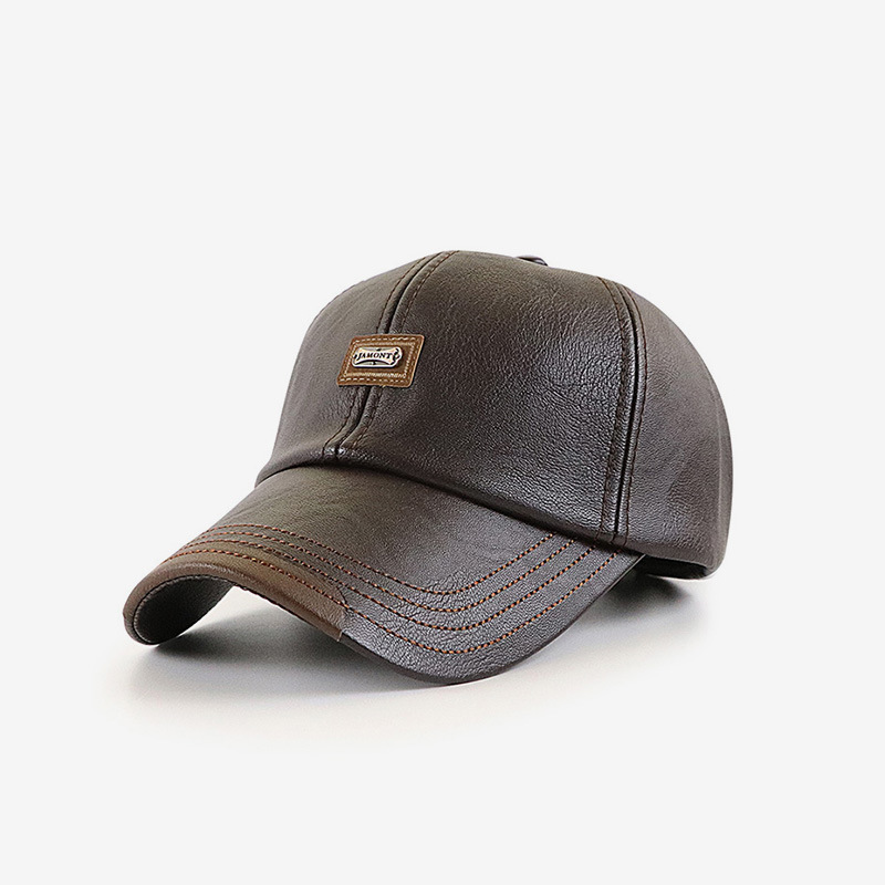 Autumn and winter new men's baseball cap trend European and American fashion simple autumn and winter out baseball cap