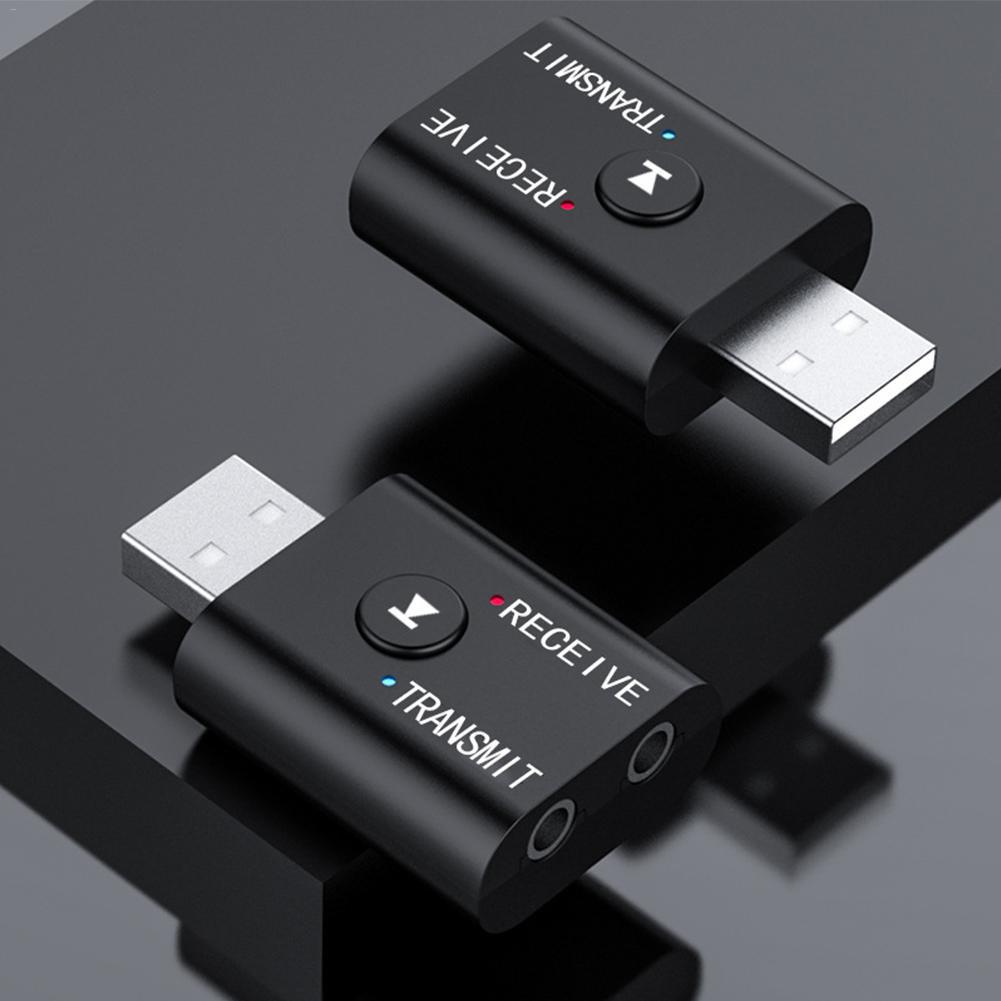 Bluetooth 5.0 receiver transmitter 2-in-1 USB Bluetooth audio adapter computer speaker Bluetooth receiver