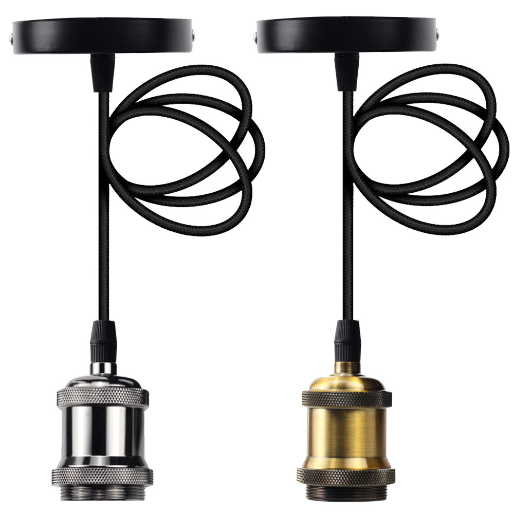 european-standard-aluminum-lamp-head-edison-bulb-metal-accessories-vintage-dimmable-button-pendant-lamp-holder-e27-screw-socket european-standard-aluminum-lamp-head-edison-bulb-metal-accessories-vintage-dimmable-button-pendant-lamp-holder-e27-screw-socket