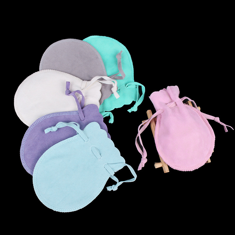 Double-sided velvet jewelry bag jewelry jewelry storage bag in Stock 7 * 9CM ring earrings small cloth bag drawstring gourd bag