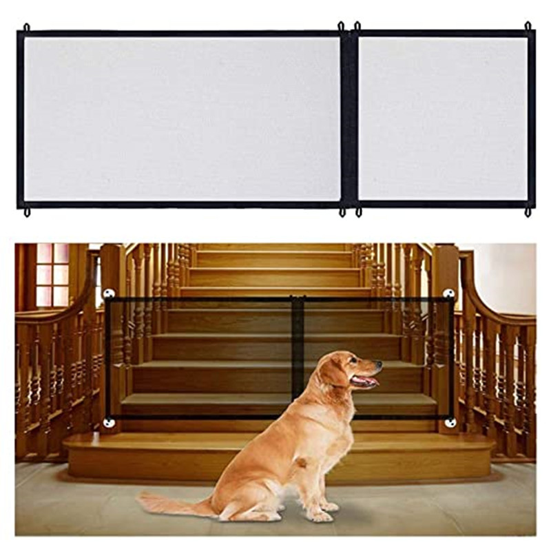 Amazon New Pet Safety Door Dog Fence Barrier Portable Foldable Pet Protection Fence