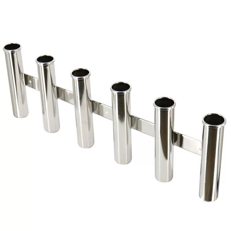 Factory spot stainless steel three-in-line barrel four-in-line five-in-line fishing rod holder fishing boat holder sea fishing gear holder