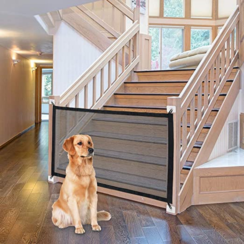 Amazon New Pet Safety Door Dog Fence Barrier Portable Foldable Pet Protection Fence