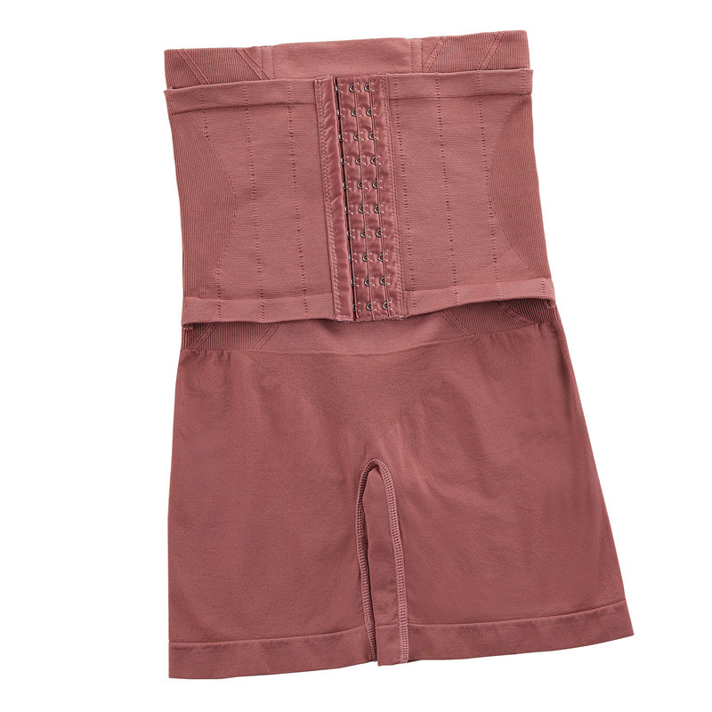 Seamless High Waist Abdominal Pants Stitching Breasted Pants Steel Bone Anti-Hemming Honeycomb Body Shaping Abdominal Flat Angle Safety Pants Women