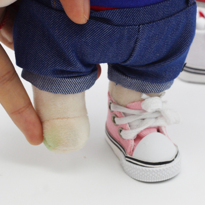 5cm canvas shoes 6 BJD doll dress casual shoes 15cm cotton EXO puppet doll shoes