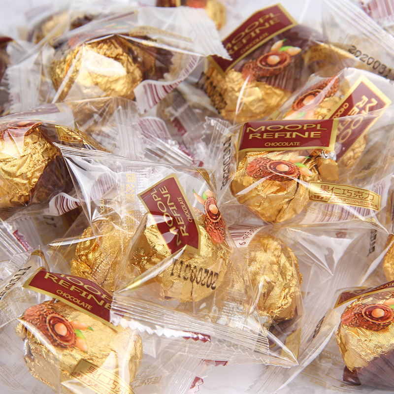Nut Sandwich Chocolate Jinsha Chocolate Ball Wedding Wedding Candy Chocolate Office Snack Hand Gift