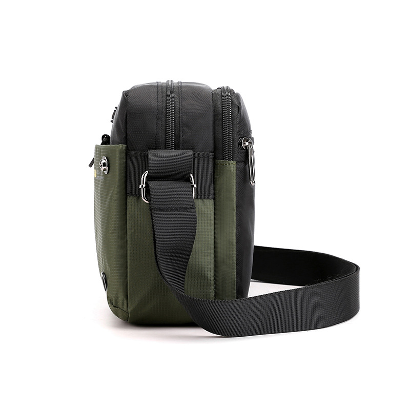 Men's Single Shoulder Bag Casual Horizontal Men's Bag Crossbody Bag Waterproof Nylon Korean Version Sports Travel Trendy Bag 2020 New