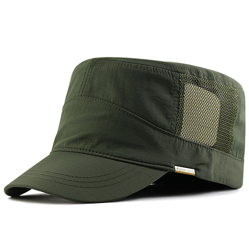 New large size flat hat men's hat men's large hat summer Net thin polyester quick-drying fabric wholesale generation