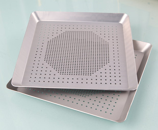 8~16 inch square punching cheese heart pizza tray home baking baking tray home baking tray bread baking tray