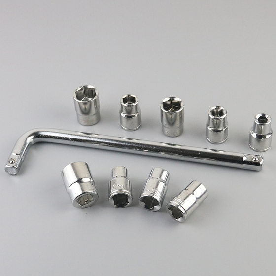 10-piece sleeve suit mechanical repair auto repair tool 1/2 household combination hardware auto repair suit set