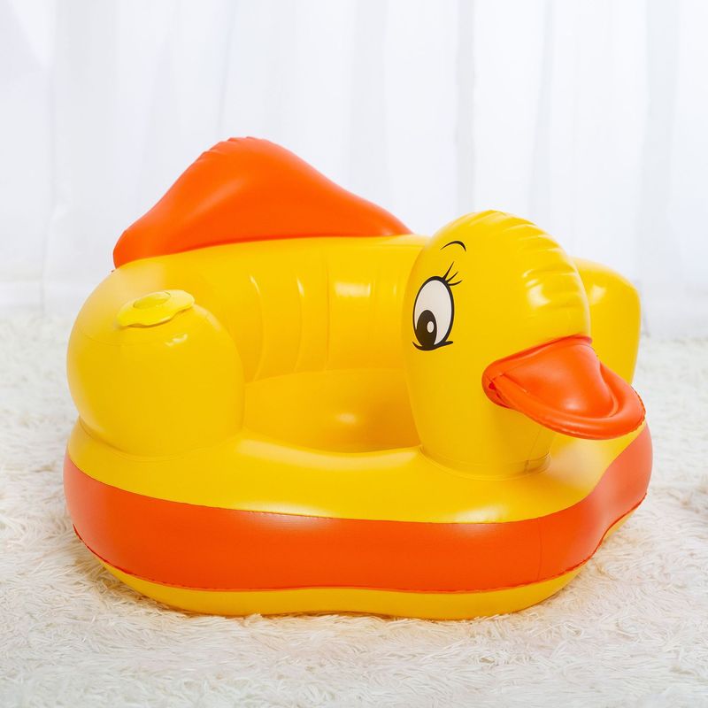 工場卸売りの赤ちゃんの空気入れ学の椅子は子供の空気入れのソファーの座席をあやしてスポンジの空気入れの食事の椅子を内蔵します。|undefined
