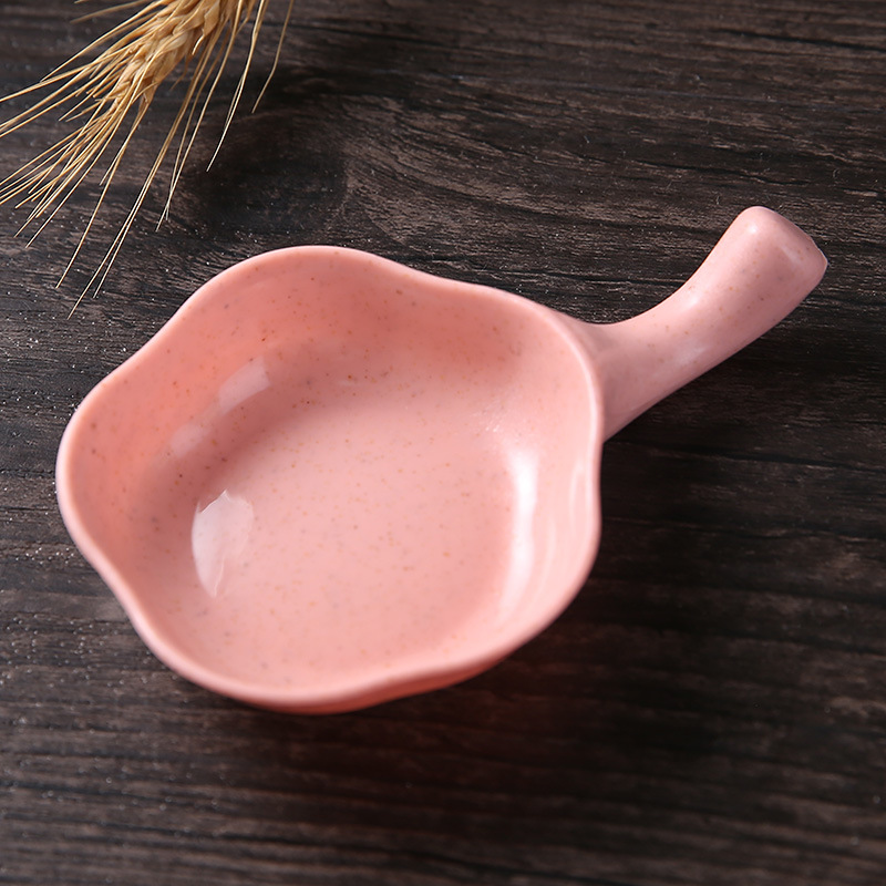 Japanese Style Seasoning Dish Household Dish Sauce Dish Vinegar Dish Sauce Dish Tableware Dish Handle Small Dish Dip Dish