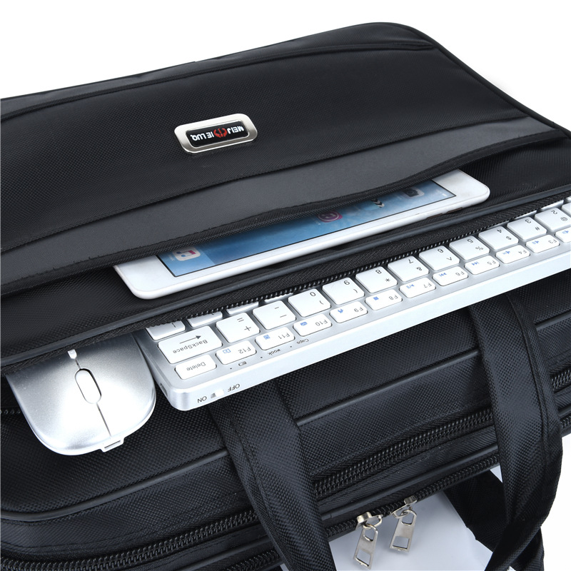 Men's Oxford cloth shoulder messenger bag new business commuter bag Korean style waterproof wear-resistant handbag 15 computer bag