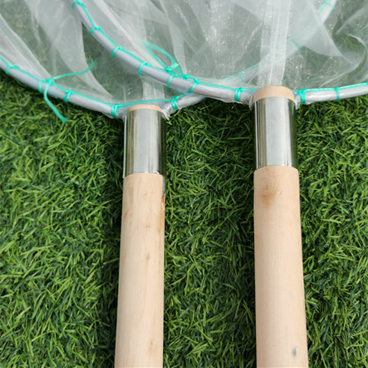 Factory direct supply nylon 100 mesh dense eye wooden handle single frame copy net net pocket shrimp net shrimp algae water flea net