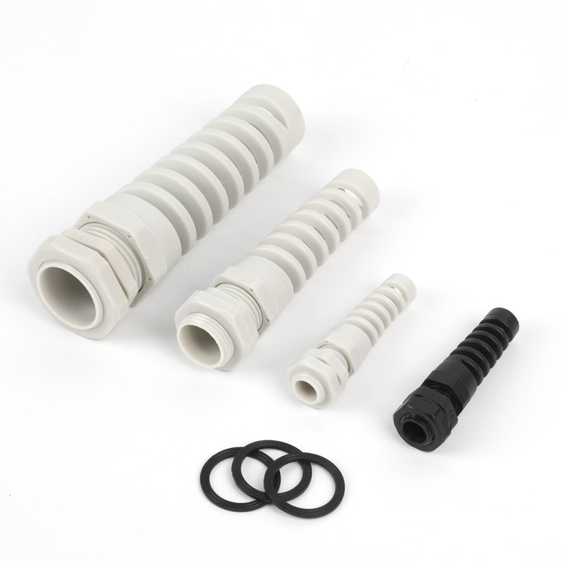 PG-type M-type nylon waterproof anti-bending cable connector Glen connector torsion-resistant fixed head