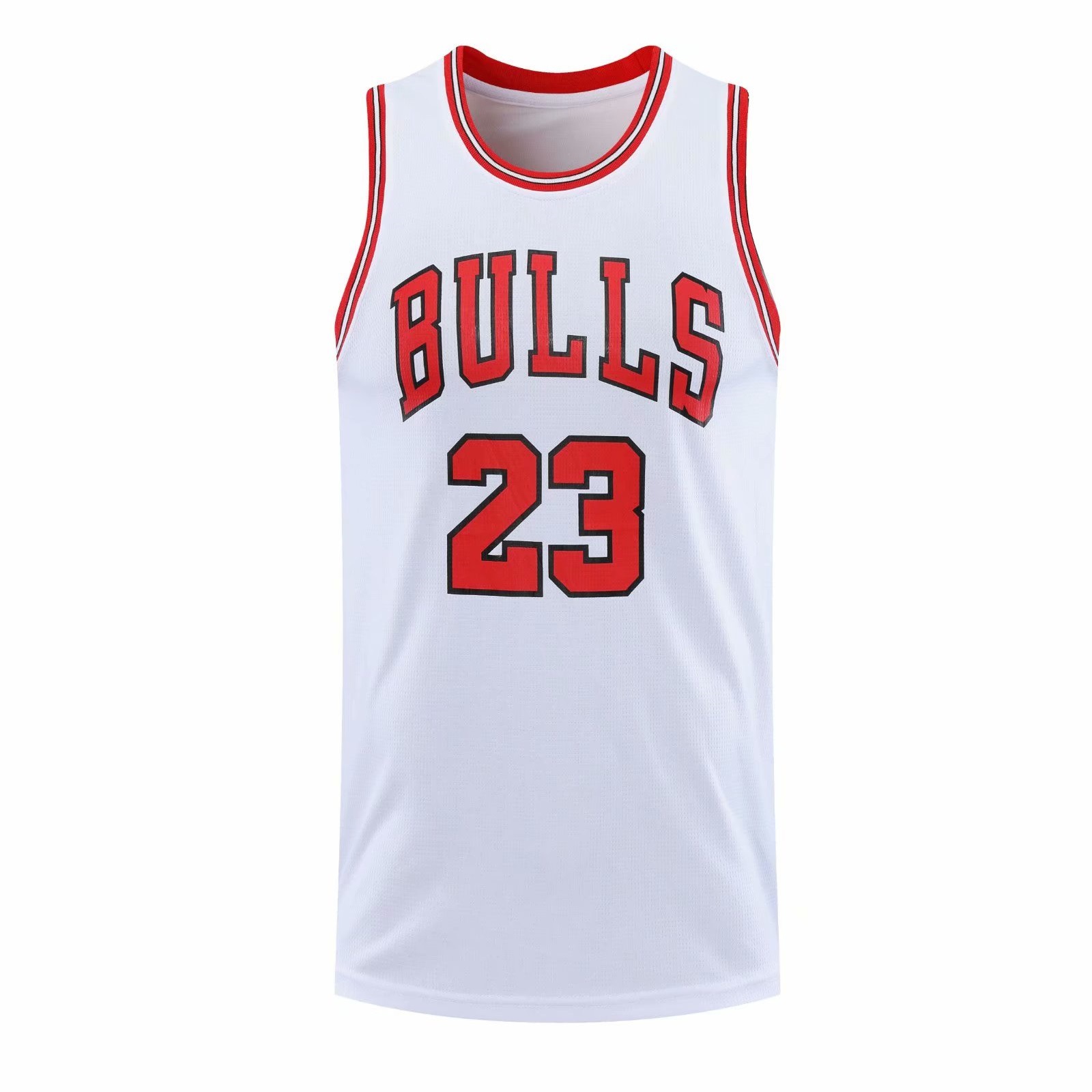 Chicago Bulls Basketball Suit No. 23 Single-piece Basketball Jersey Top Vest Breathable Training Suit Loose Couples