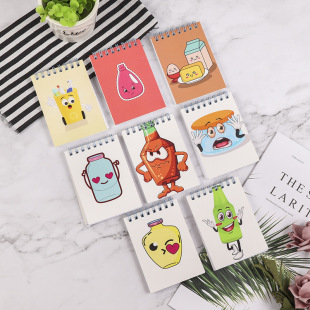 Factory Wholesale Creative Note Pad Cartoon Notebook Small Fresh Hand Ledger Portable Notebook Custom Logo