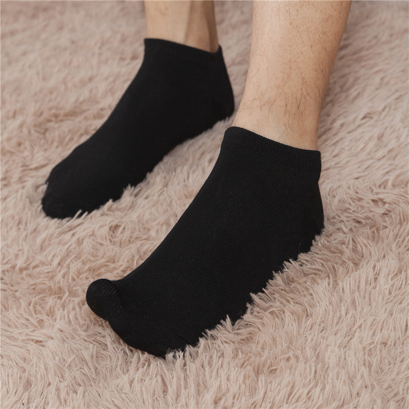 Pure Color double cotton thread classic men's and women's same socks gift single pair independent packaging socks sweat-absorbent non-slip Cotton