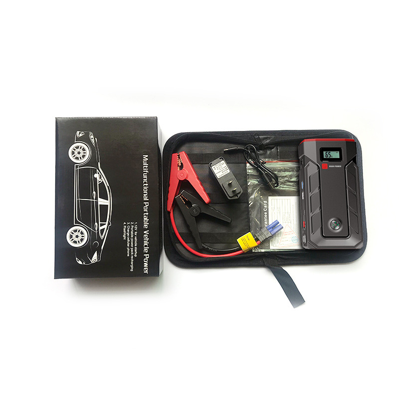 New multifunctional car emergency start power supply 12V car backup battery with Compass mobile power supply