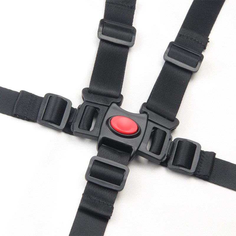 Dining chair five-point safety belt baby stroller 5-point safety belt children's tricycle strap Universal