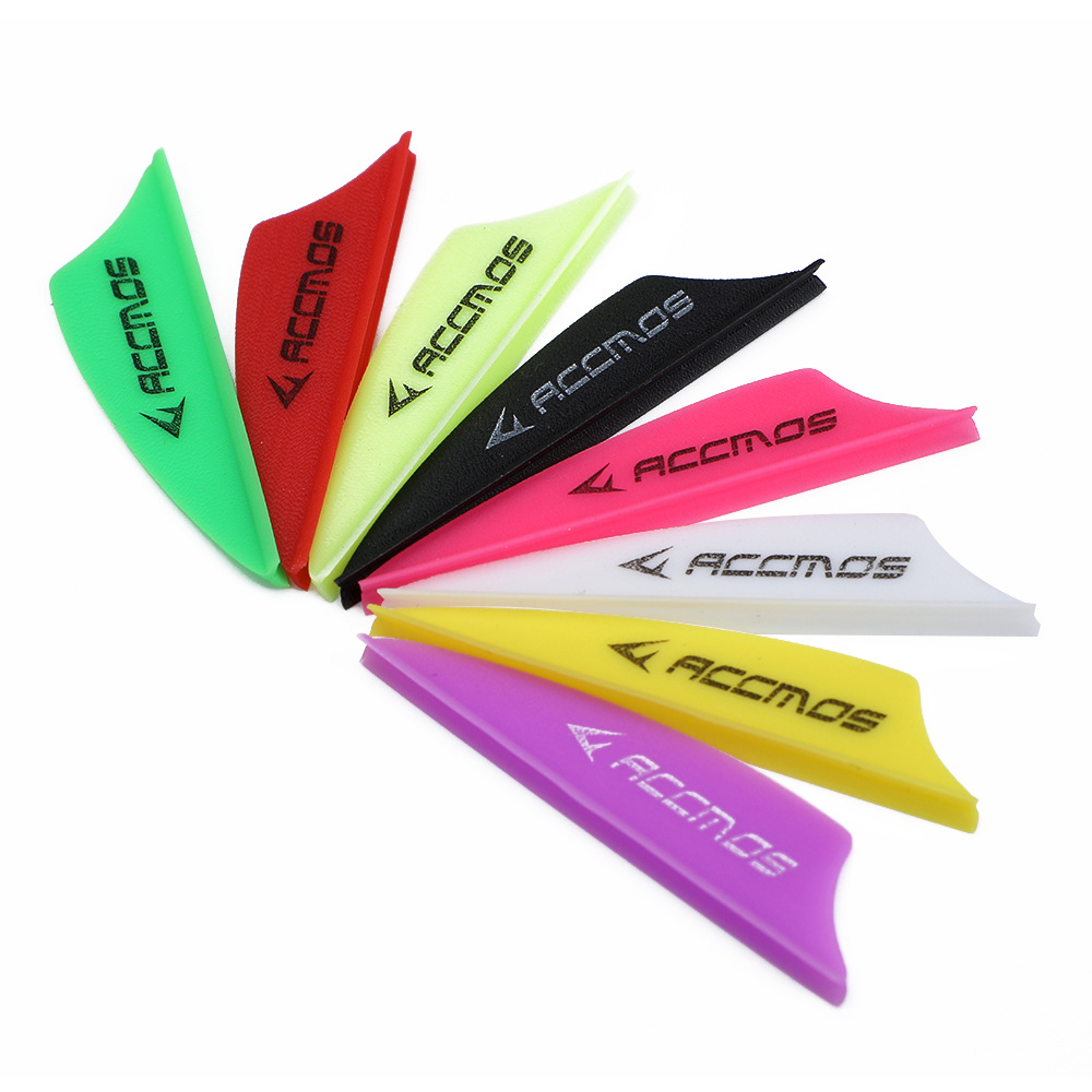 Bow and Arrow feather ACC shield feather 1.75 inch arrow feather high elastic plastic feather archery accessories