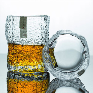 Limited Japanese Style Edo Cheko Whiskey Cup Crystal Glass Master Hand-made Wine Glass Japanese ins Style Tibetan Monthly Style