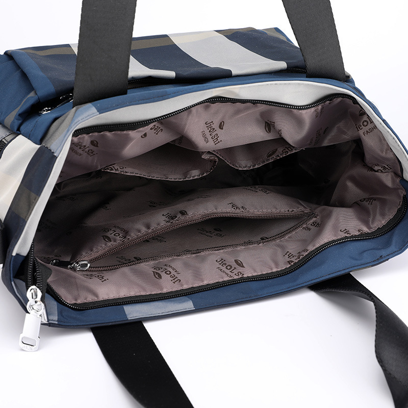 Jielang Shi 2020 new large capacity Oxford shoulder diagonal bag casual portable women's bag mother bag wholesale custom