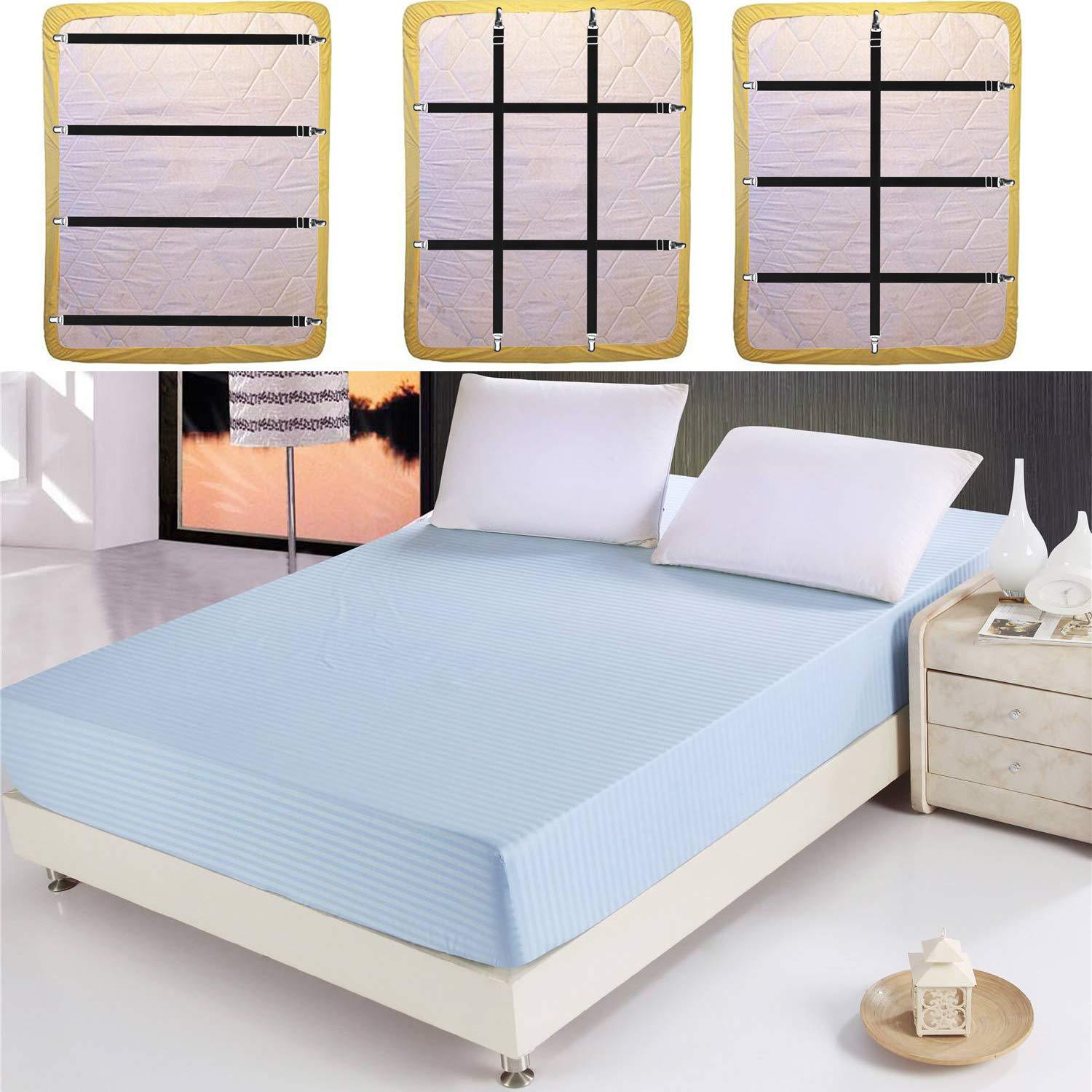 4-piece set adjustable elastic bed sheet holder mattress cover angle holder clip bed sheet fixing belt cross-border bed sheet holder